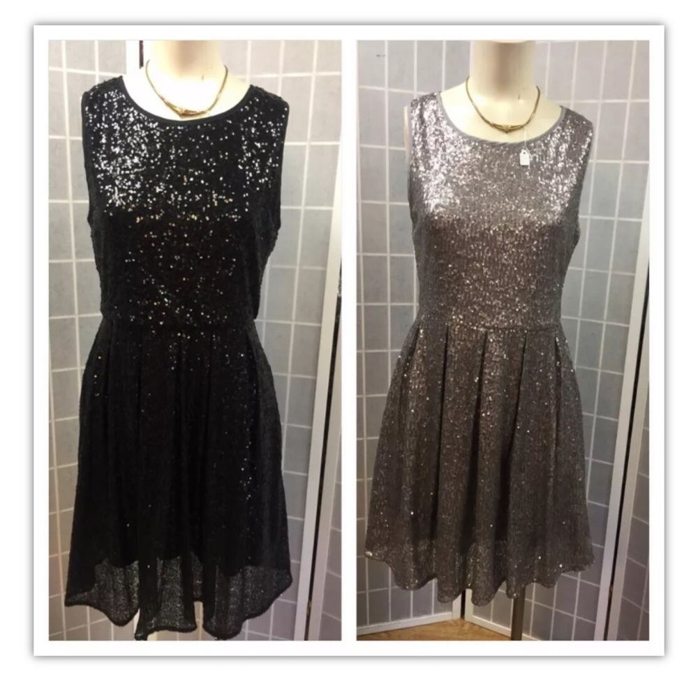 ISSI, dresses(2),  parties, black/gray, size M.: